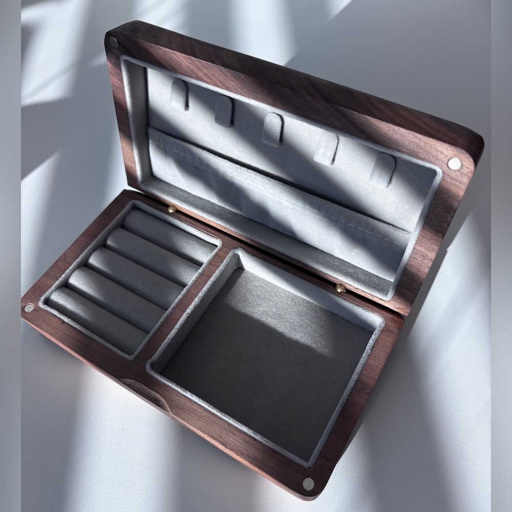 Elegant wooden jewelry box